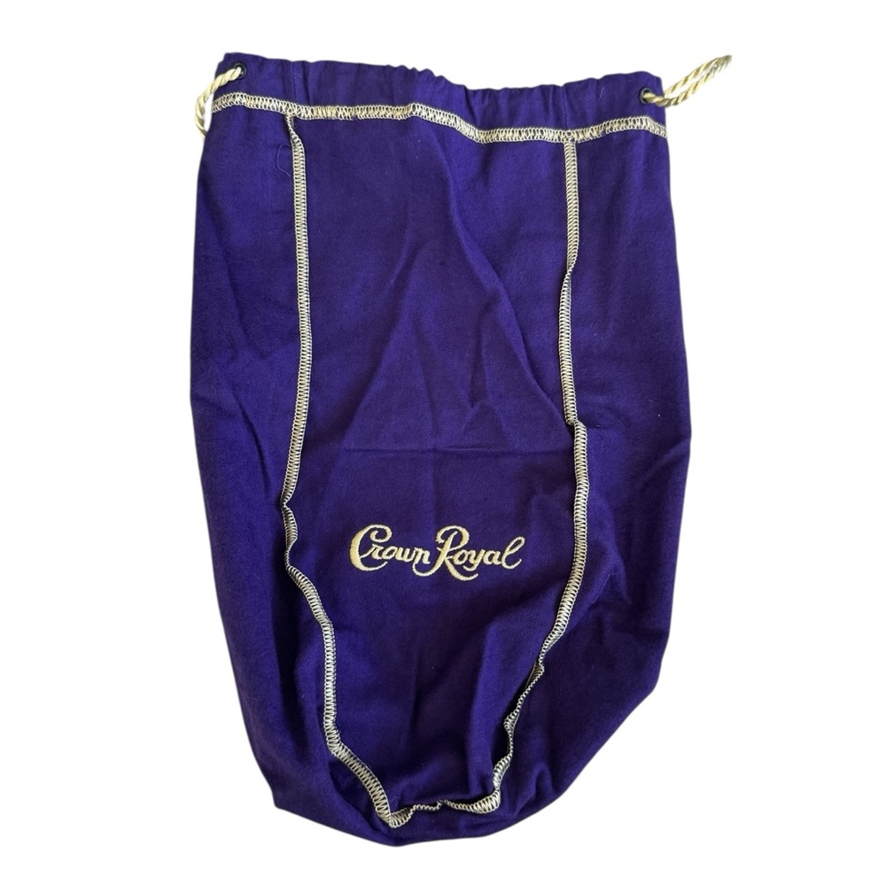 Crown Royale Drawstring Large Purple Bag